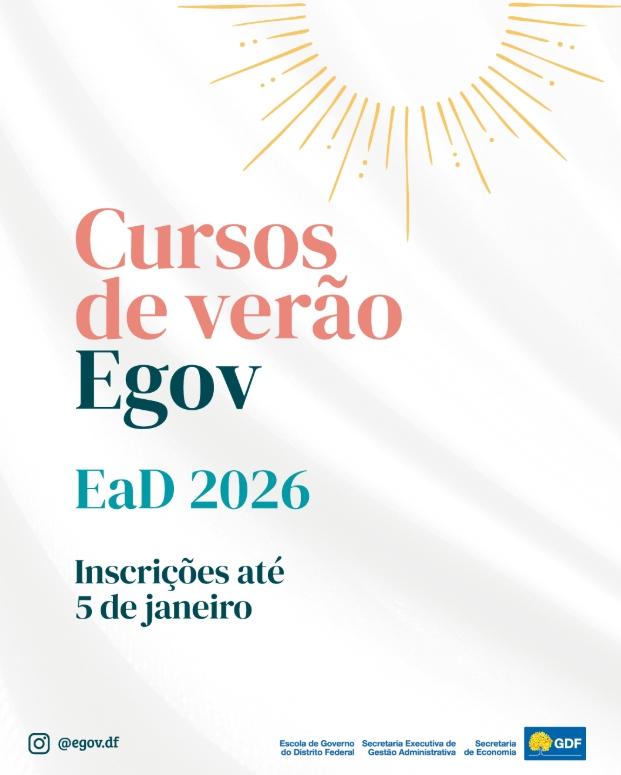 Capa da notícia: Egov abre inscrições para turmas de verão online